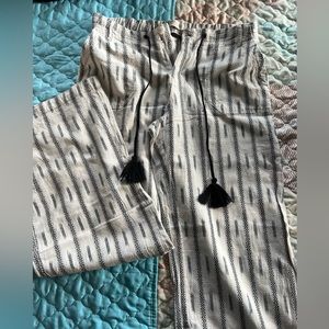 Summer flowy pant bottoms with pockets